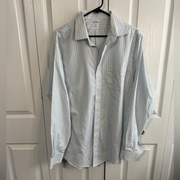 Brooks Brothers 346 striped long sleeve button up size 16.5 - 6/7 - Picture 1 of 5